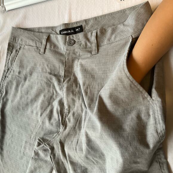 O’NEILL Men’s Casual Flat Front Shorts size 34, Gray - Picture 5 of 9